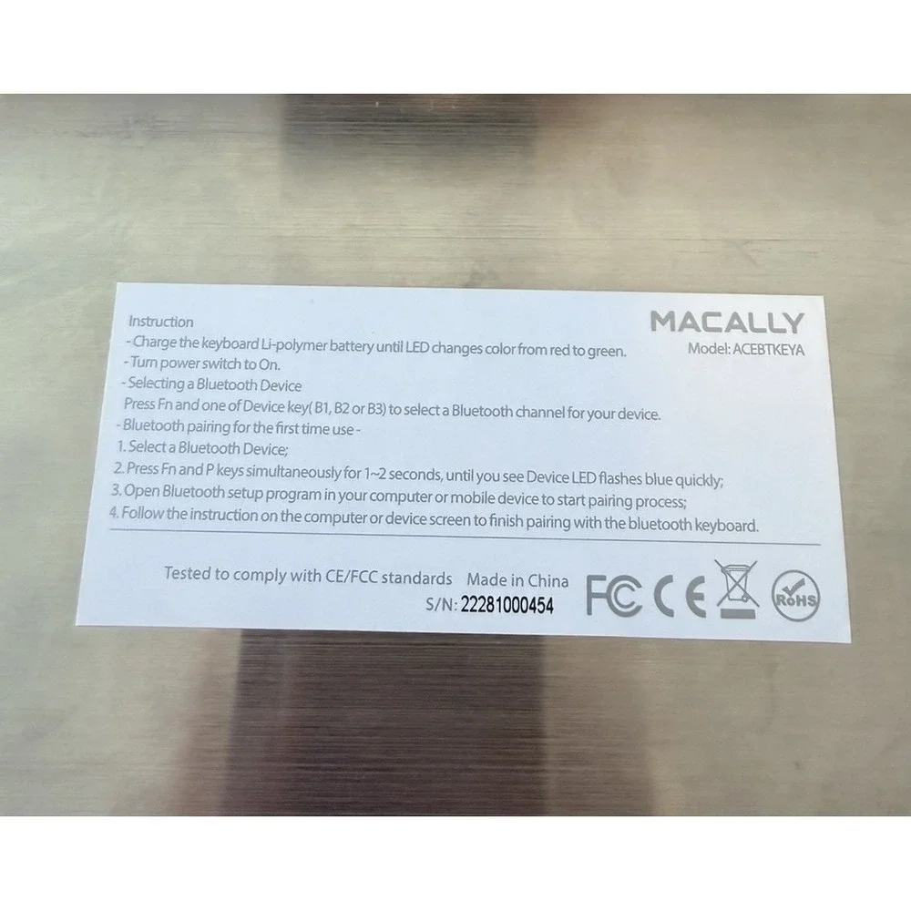 Macally 104 Key Full-Size USB Keyboard & Mouse Combo For Mac And PC